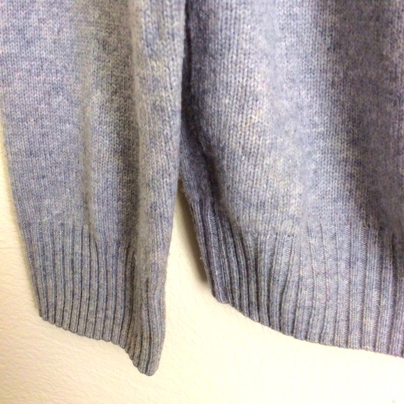 Giasone light Gray Sweater 90% Merino Wool, 10% Cashmere Made in Italy Sz XL - Picture 3 of 6